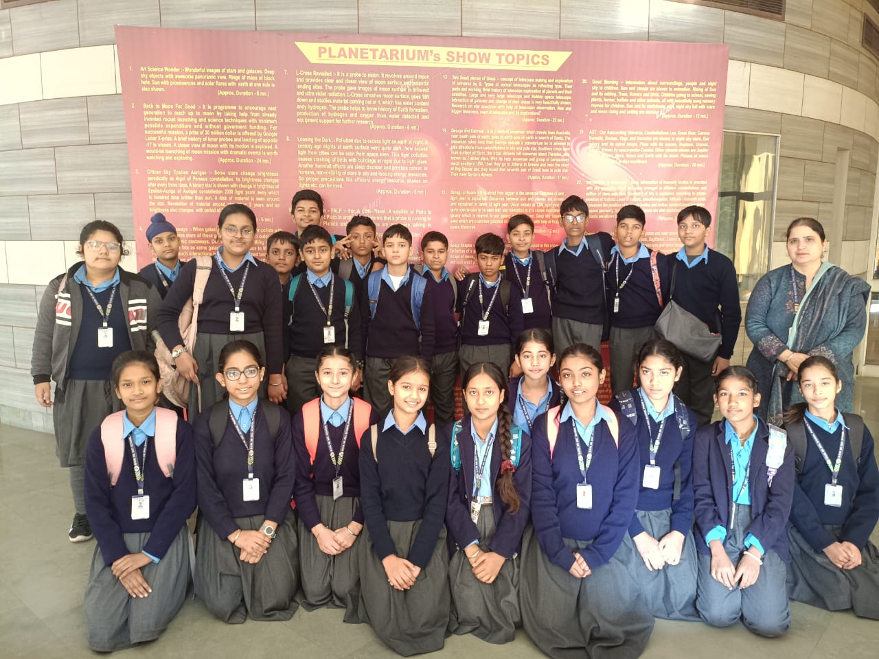 EDUCATIONAL TRIP TO NEHRU PLANETARIUM IN ROSE GARDEN